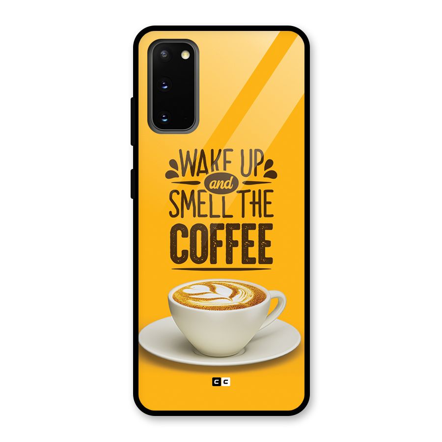 Wake Up Coffee Glass Back Case for Galaxy S20