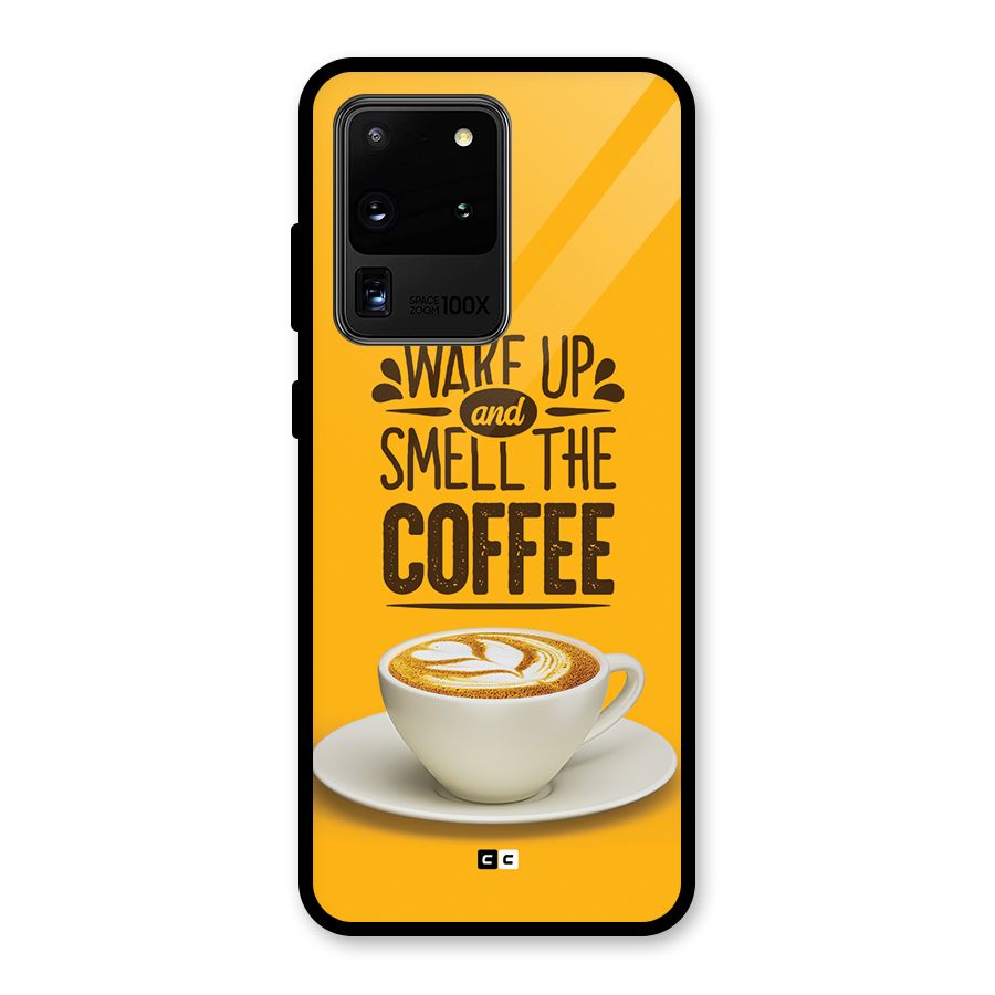 Wake Up Coffee Glass Back Case for Galaxy S20 Ultra