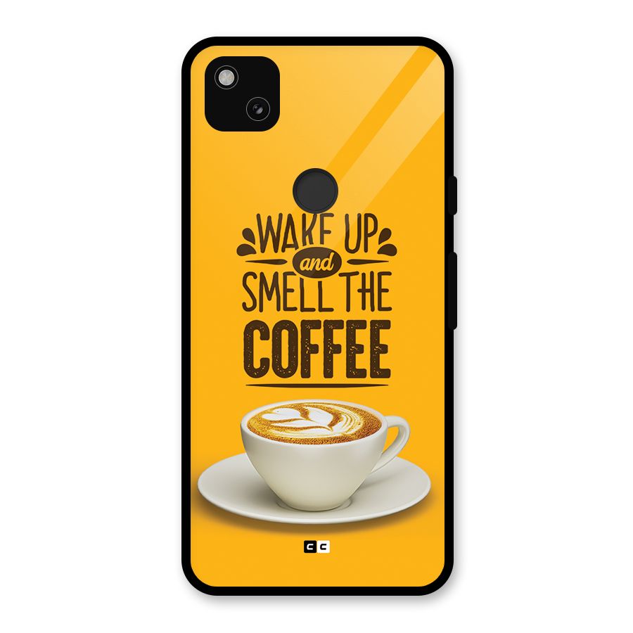 Wake Up Coffee Glass Back Case for Google Pixel 4a