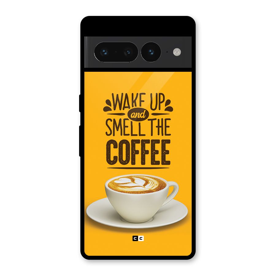 Wake Up Coffee Glass Back Case for Google Pixel 7 Pro