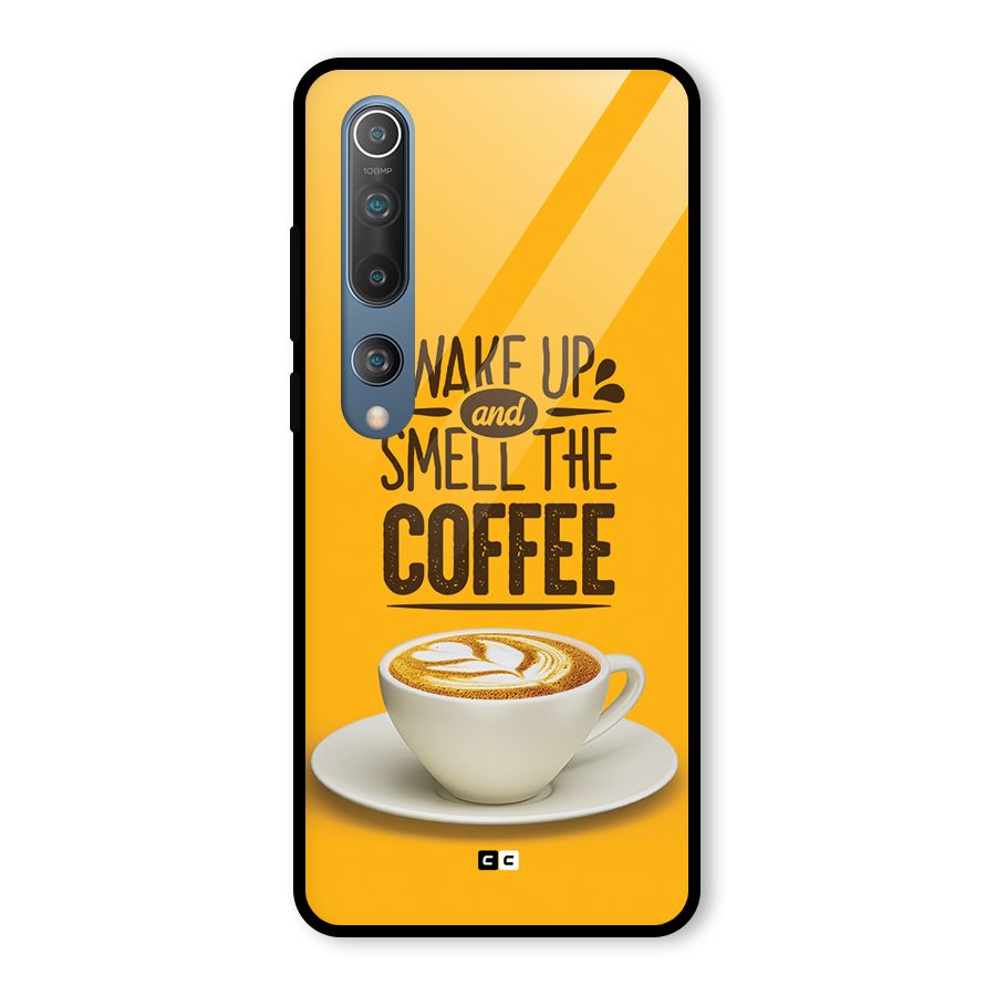Wake Up Coffee Glass Back Case for Mi 10