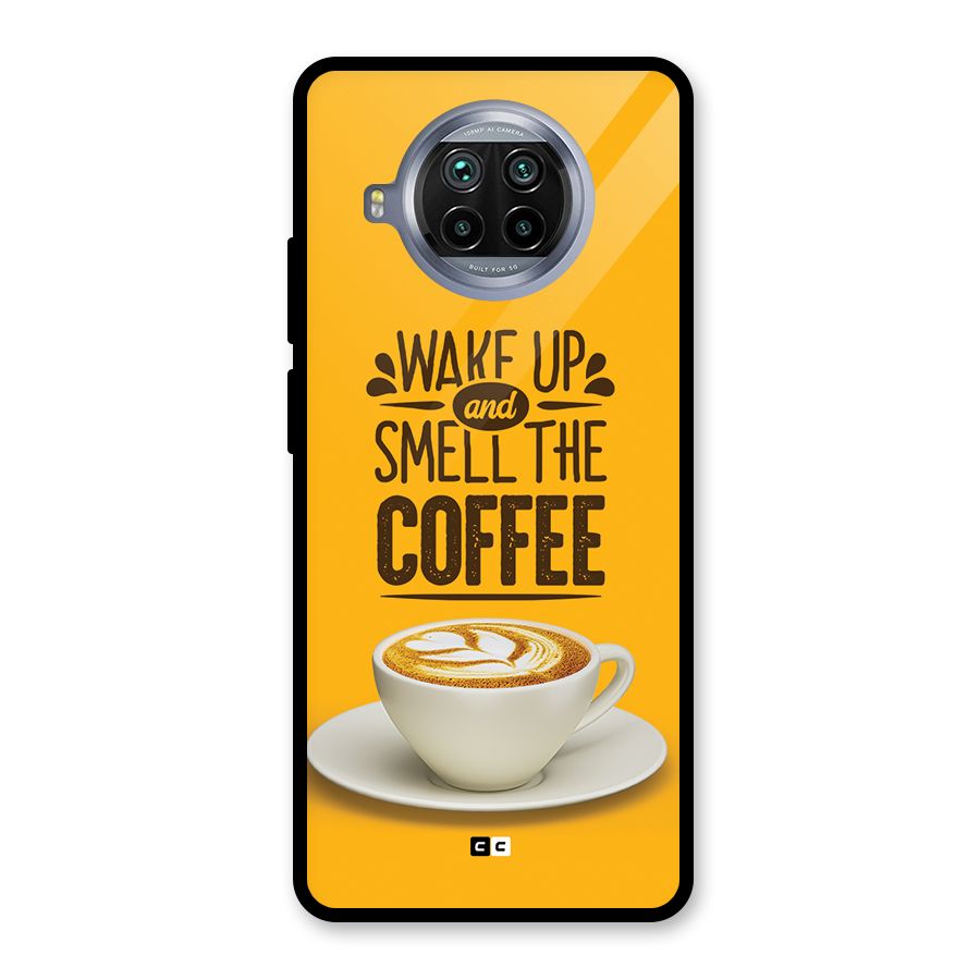 Wake Up Coffee Glass Back Case for Mi 10i