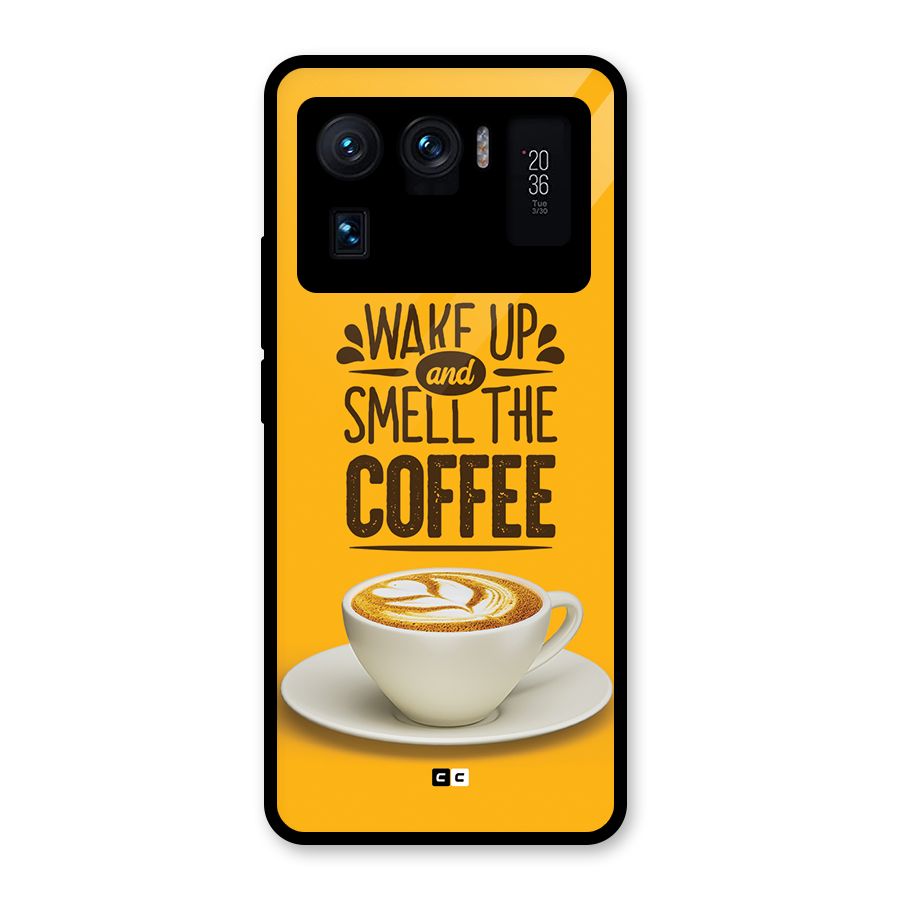 Wake Up Coffee Glass Back Case for Mi 11 Ultra