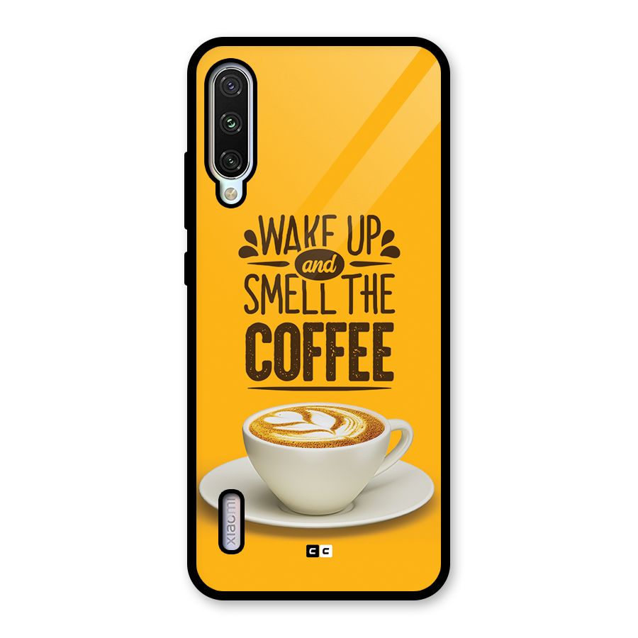 Wake Up Coffee Glass Back Case for Mi A3