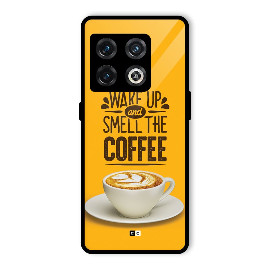 Wake Up Coffee Glass Back Case for OnePlus 10 Pro 5G