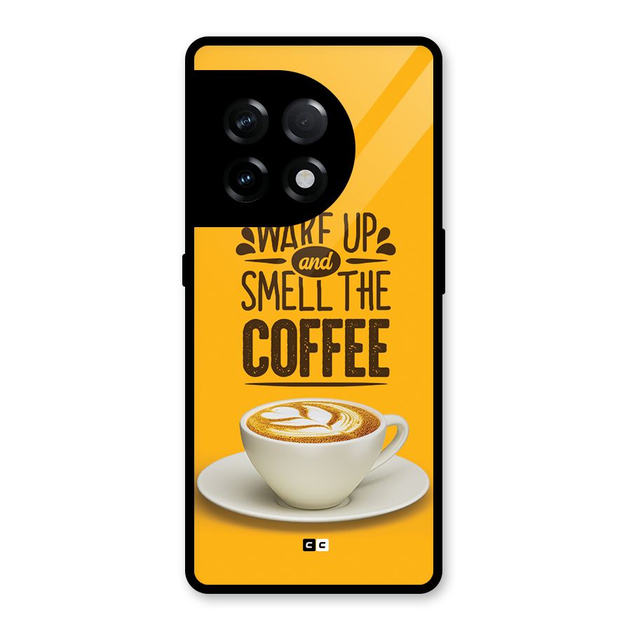 Wake Up Coffee Glass Back Case for OnePlus 11R