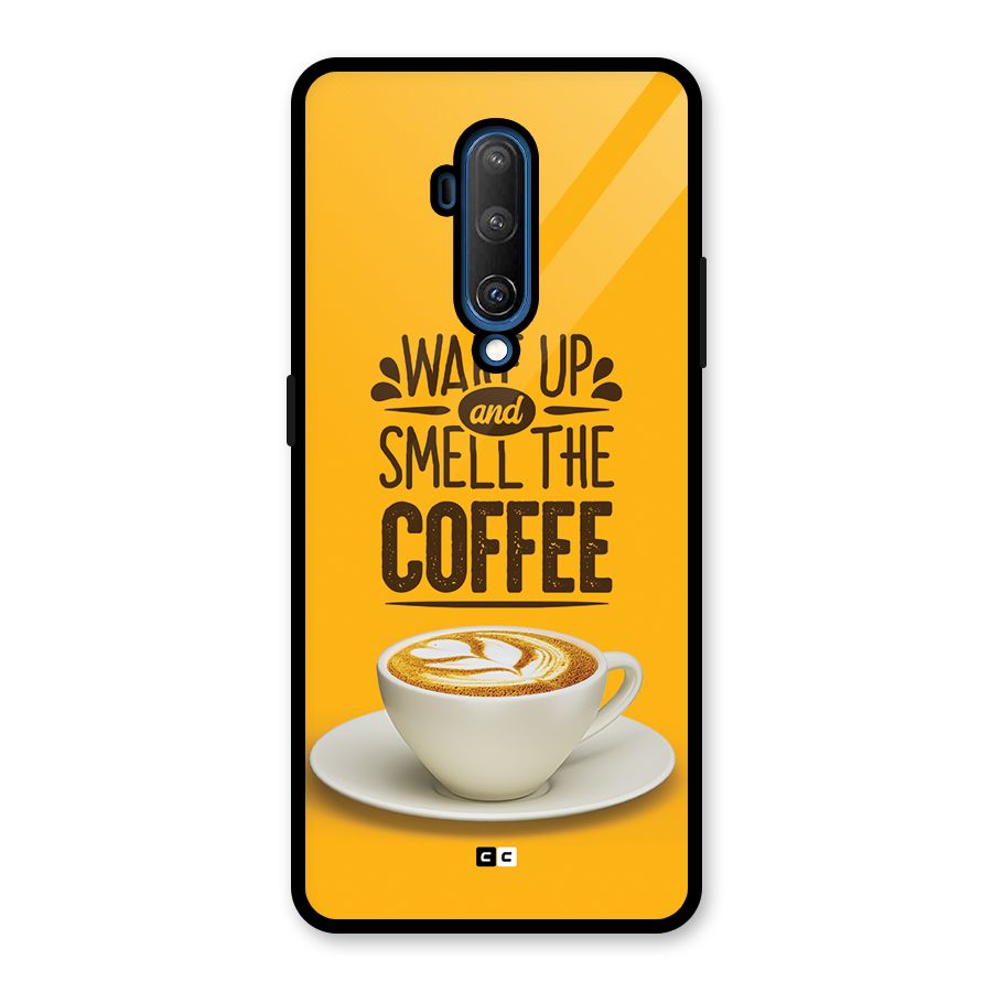 Wake Up Coffee Glass Back Case for OnePlus 7T Pro