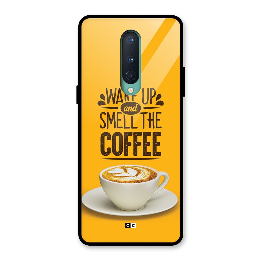 Wake Up Coffee Glass Back Case for OnePlus 8