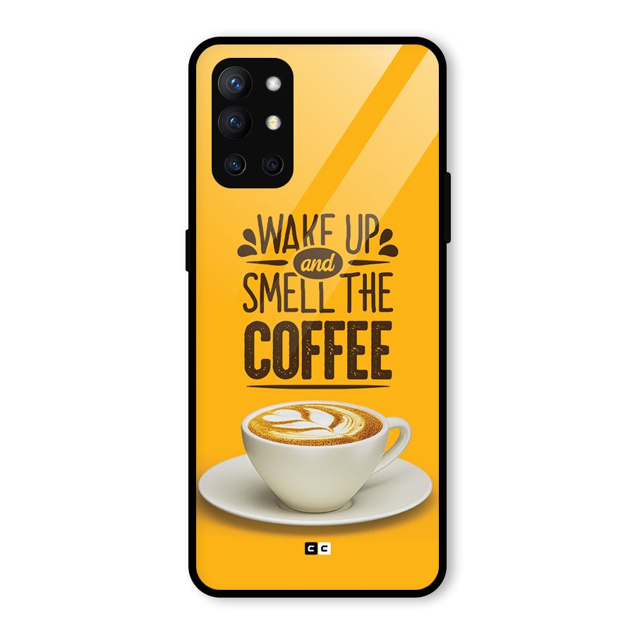 Wake Up Coffee Glass Back Case for OnePlus 9R