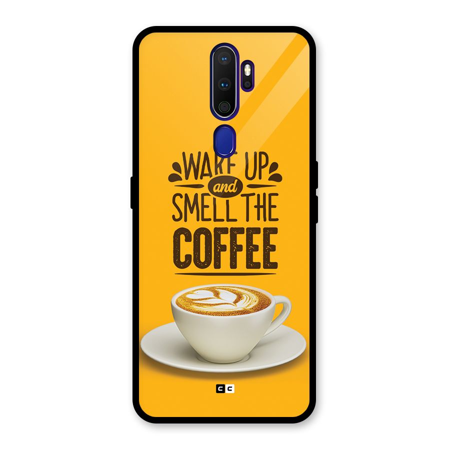 Wake Up Coffee Glass Back Case for Oppo A9 (2020)