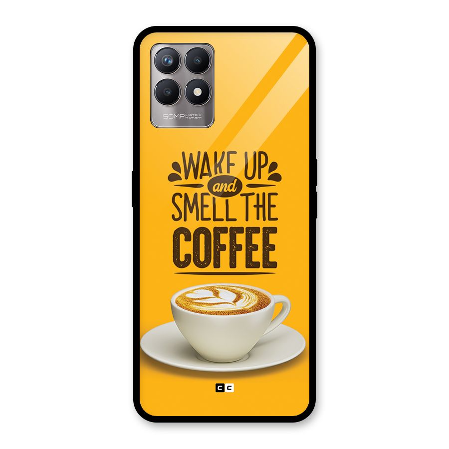 Wake Up Coffee Glass Back Case for Realme 8i