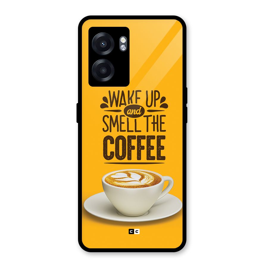 Wake Up Coffee Glass Back Case for Realme Narzo 50 5G