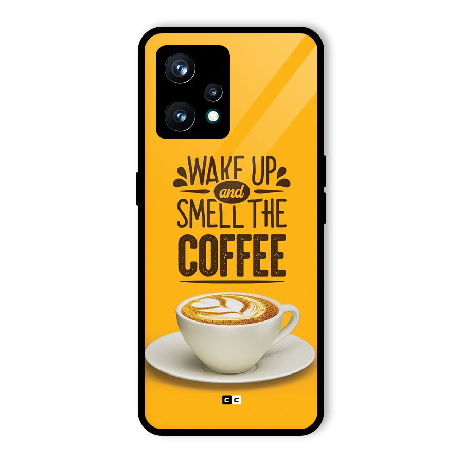 Wake Up Coffee Glass Back Case for Realme Narzo 50 Pro