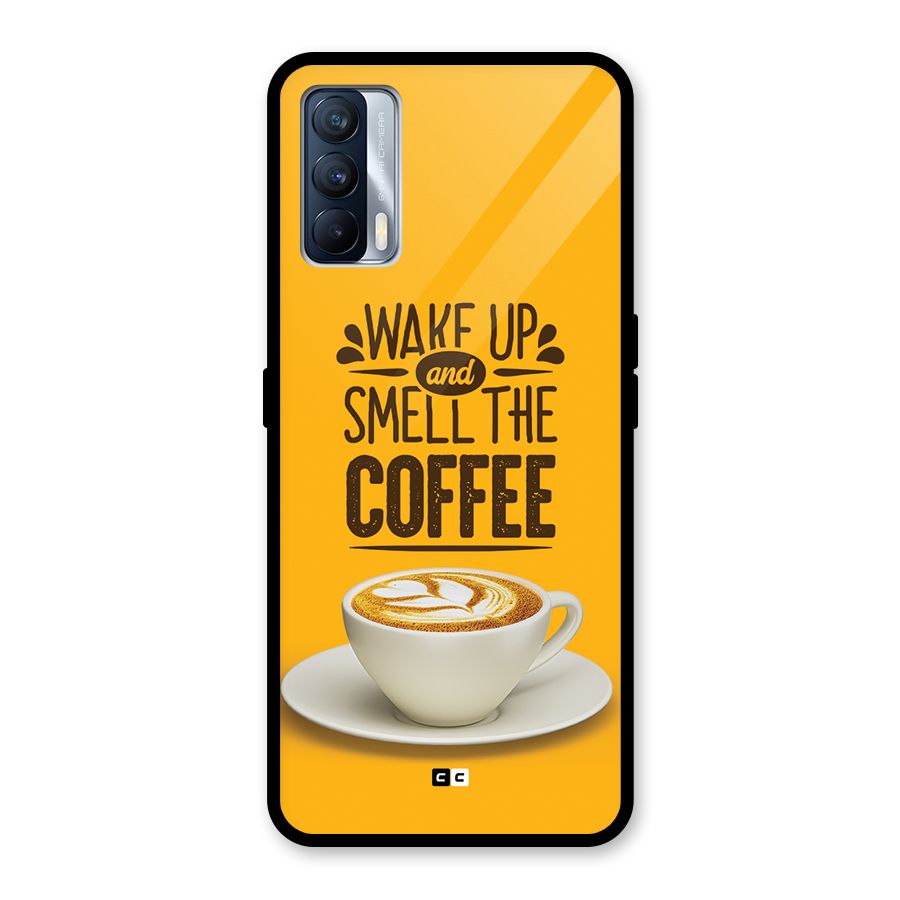 Wake Up Coffee Glass Back Case for Realme X7