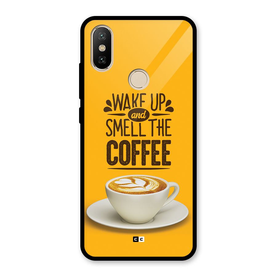 Wake Up Coffee Glass Back Case for Redmi A2