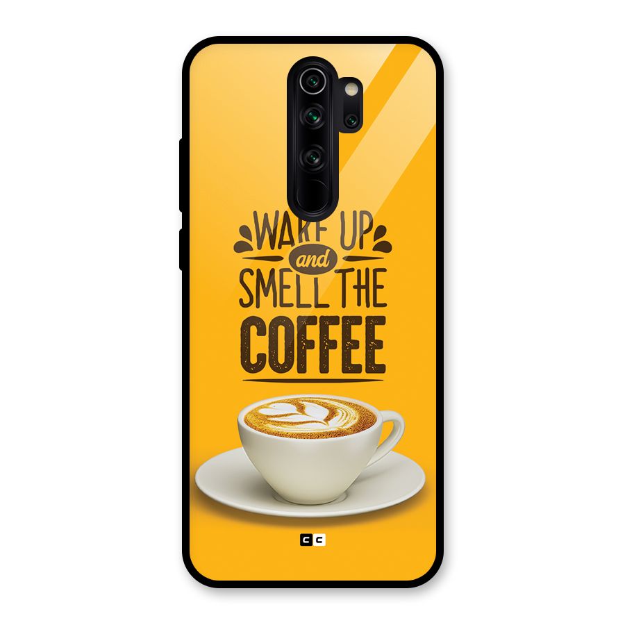 Wake Up Coffee Glass Back Case for Redmi Note 8 Pro