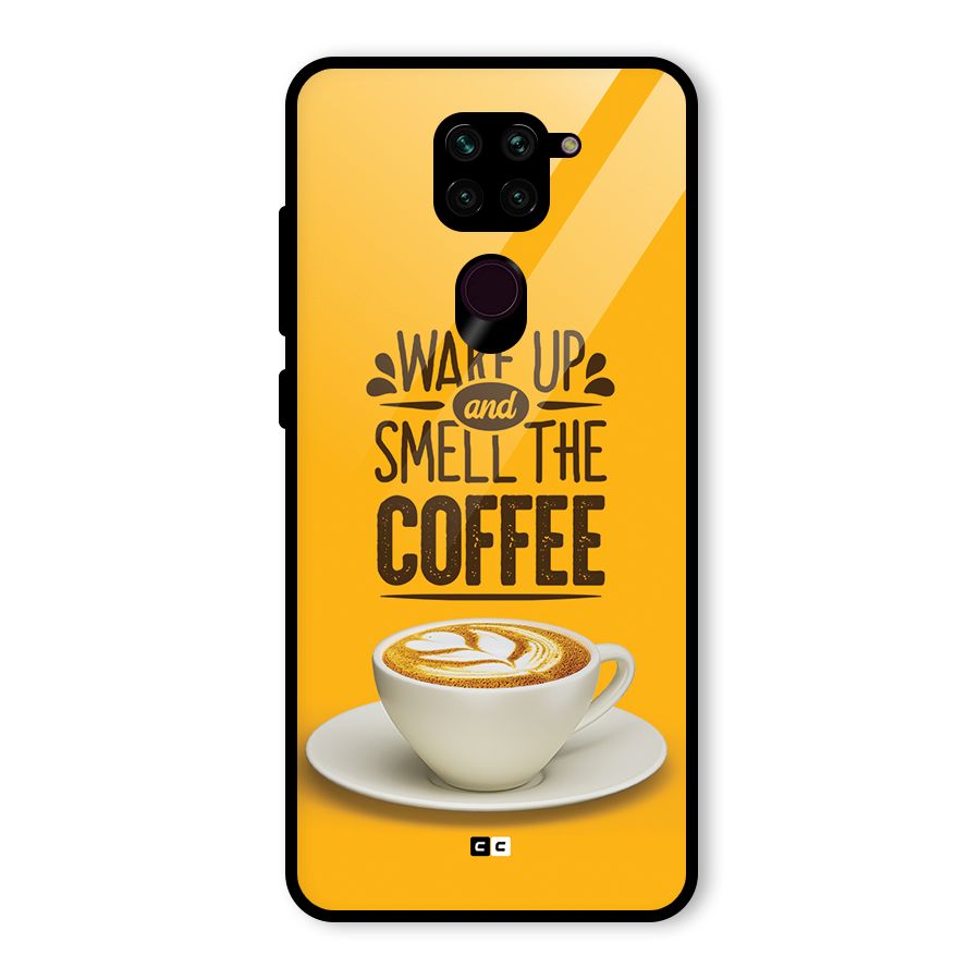 Wake Up Coffee Glass Back Case for Redmi Note 9