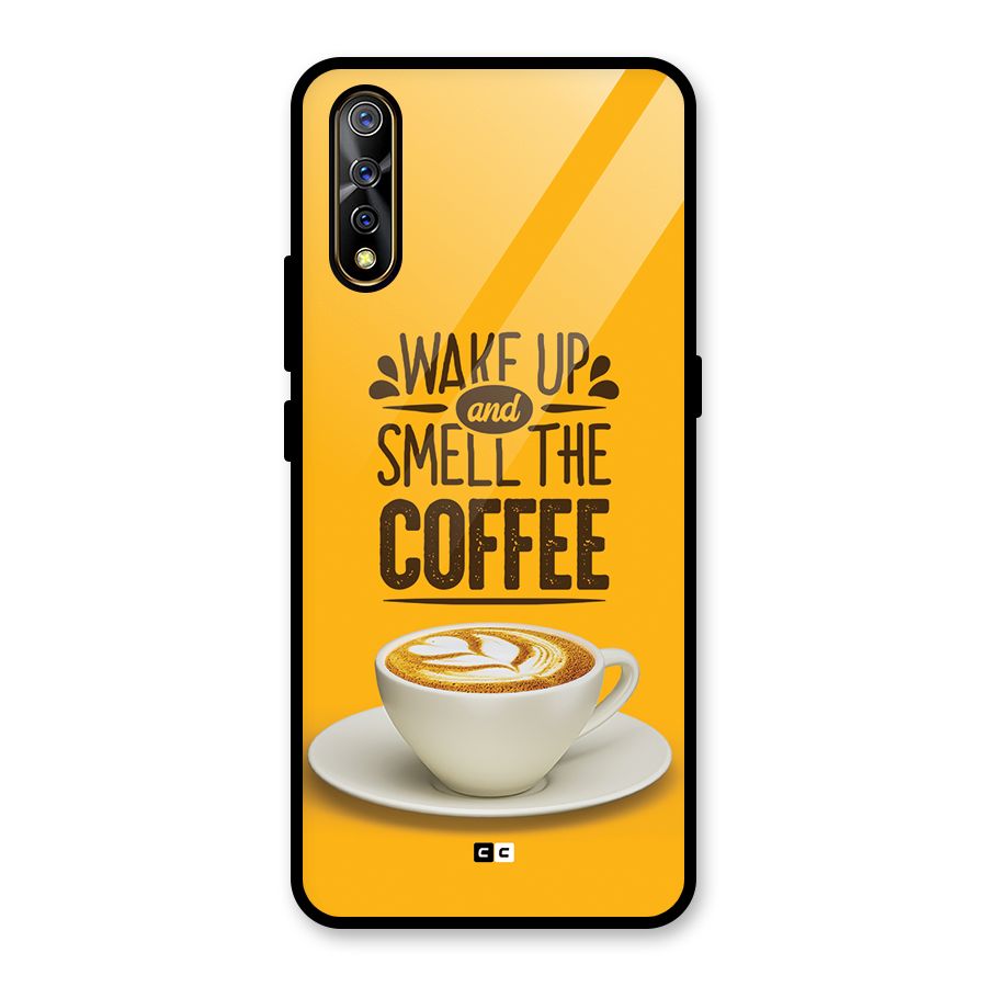 Wake Up Coffee Glass Back Case for Vivo S1