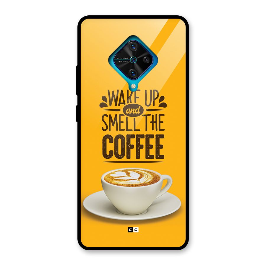 Wake Up Coffee Glass Back Case for Vivo S1 Pro
