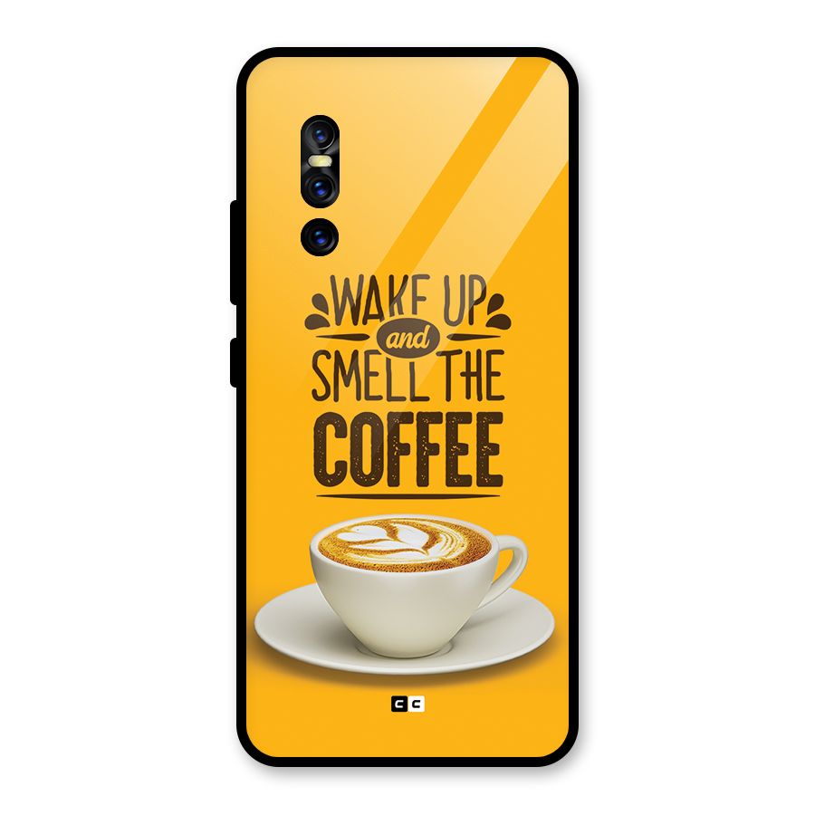Wake Up Coffee Glass Back Case for Vivo V15 Pro