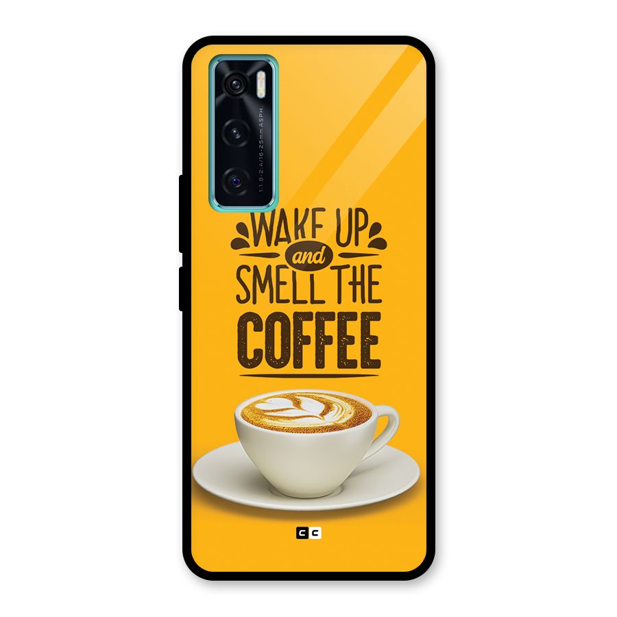 Wake Up Coffee Glass Back Case for Vivo V20 SE