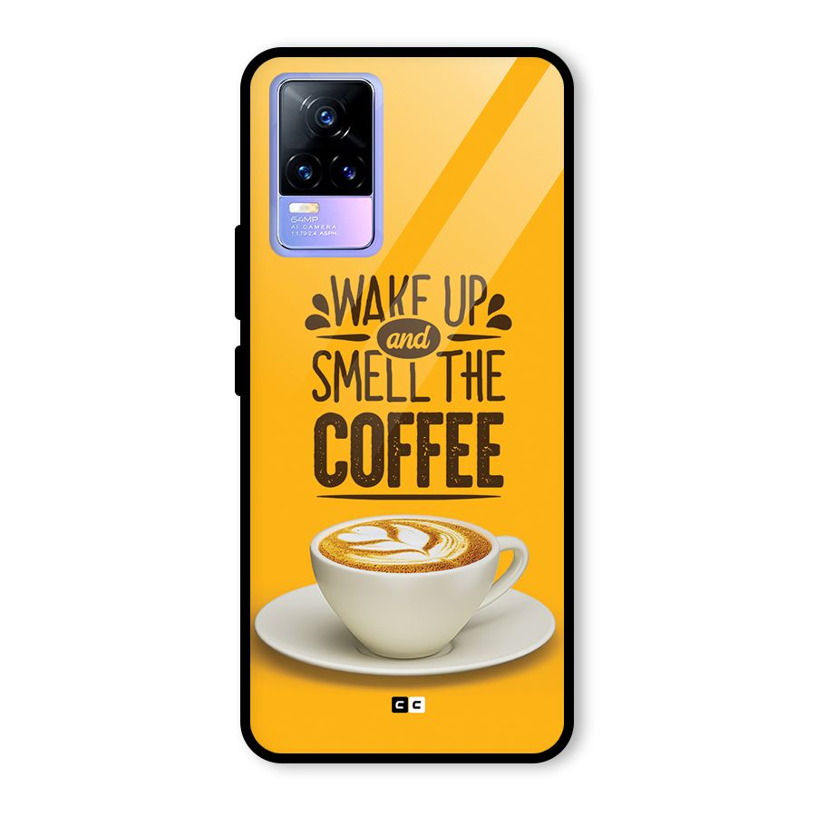 Wake Up Coffee Glass Back Case for Vivo Y73