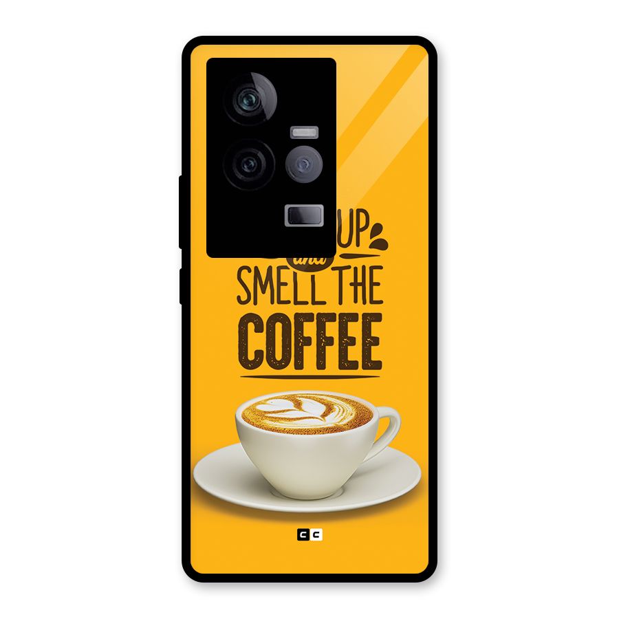 Wake Up Coffee Glass Back Case for Vivo iQOO 11 5G