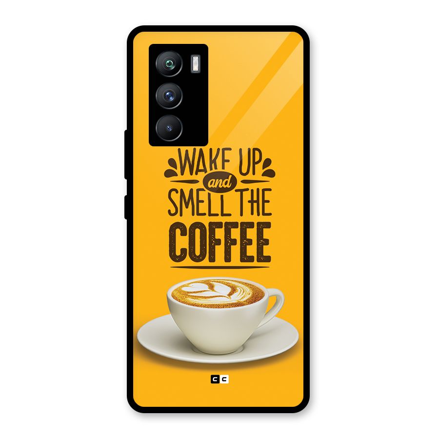 Wake Up Coffee Glass Back Case for Vivo iQOO 9 SE