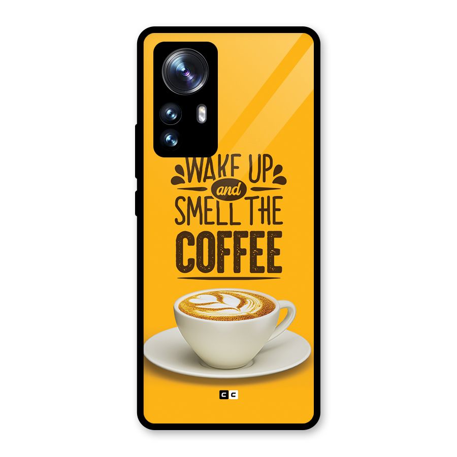 Wake Up Coffee Glass Back Case for Xiaomi 12 Pro