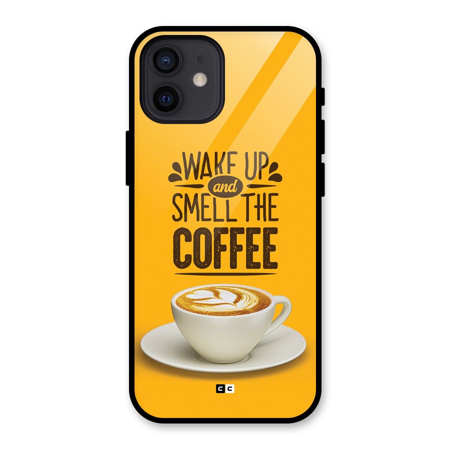 Wake Up Coffee Glass Back Case for iPhone 12