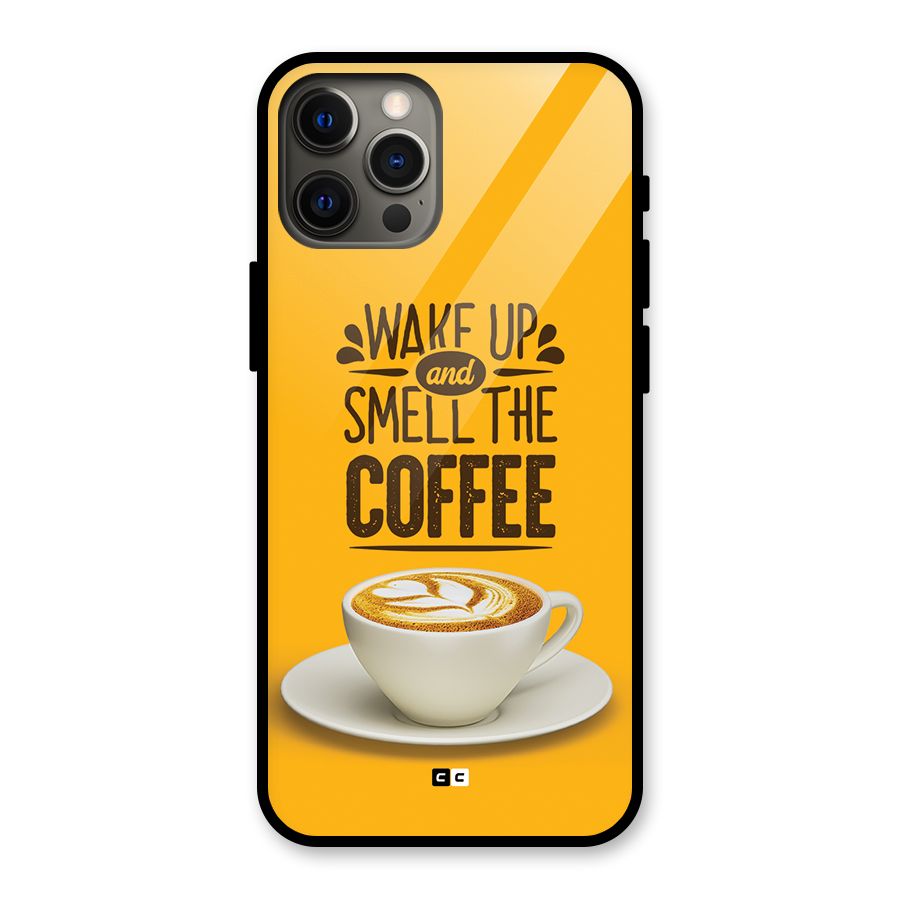 Wake Up Coffee Glass Back Case for iPhone 12 Pro Max