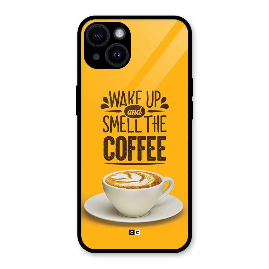 Wake Up Coffee Glass Back Case for iPhone 14