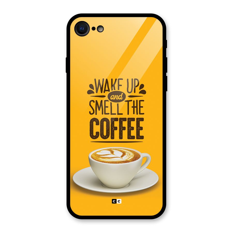 Wake Up Coffee Glass Back Case for iPhone SE 2022