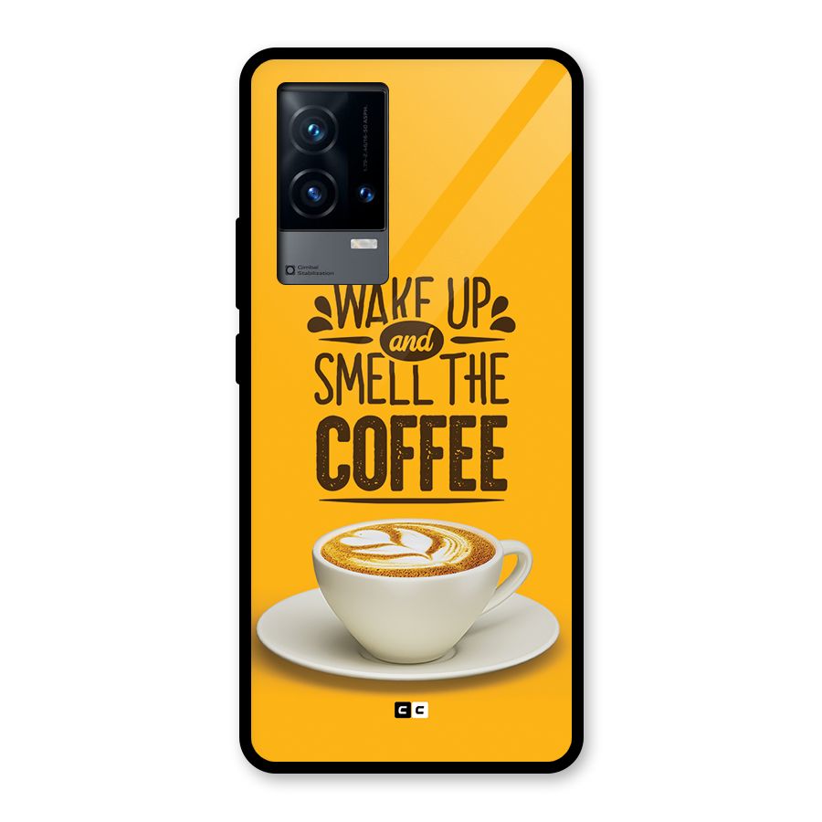 Wake Up Coffee Glass Back Case for iQOO 9 5G