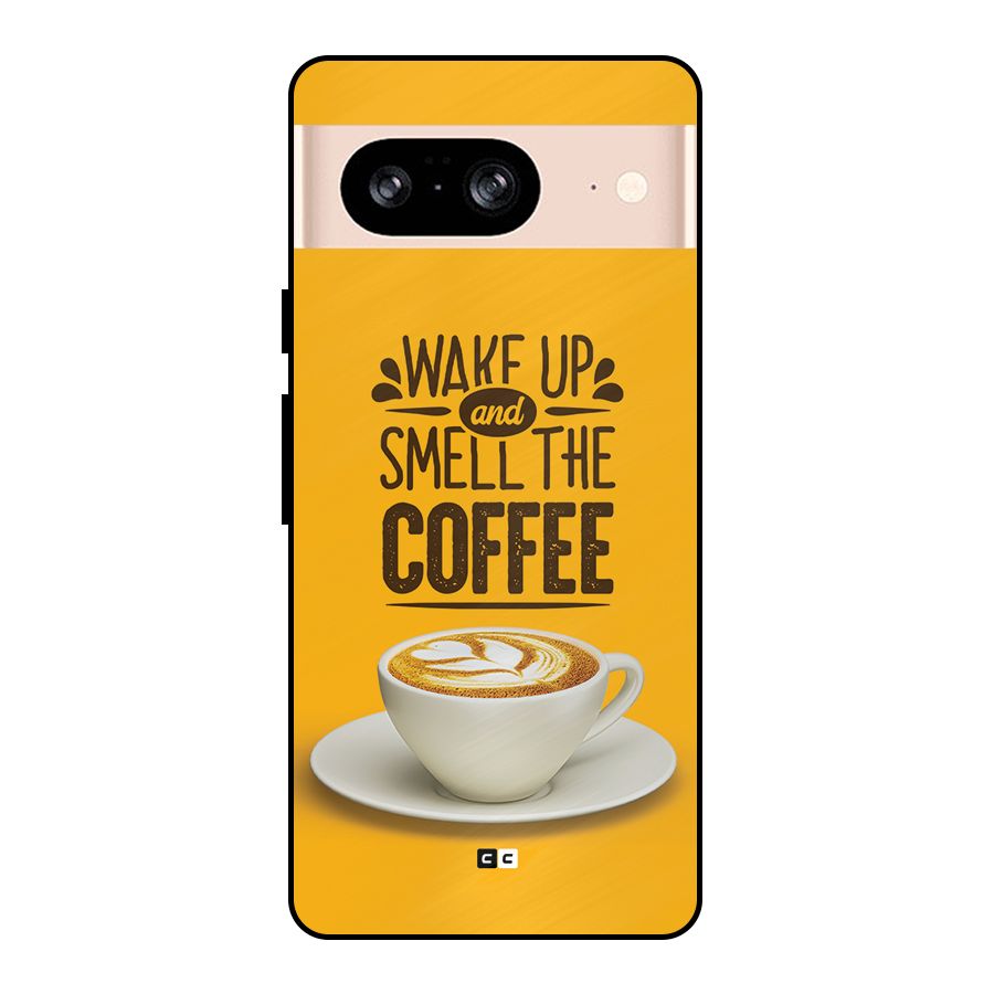 Wake Up Coffee Metal Back Case for Google Pixel 8