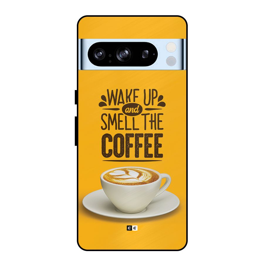 Wake Up Coffee Metal Back Case for Google Pixel 8 Pro