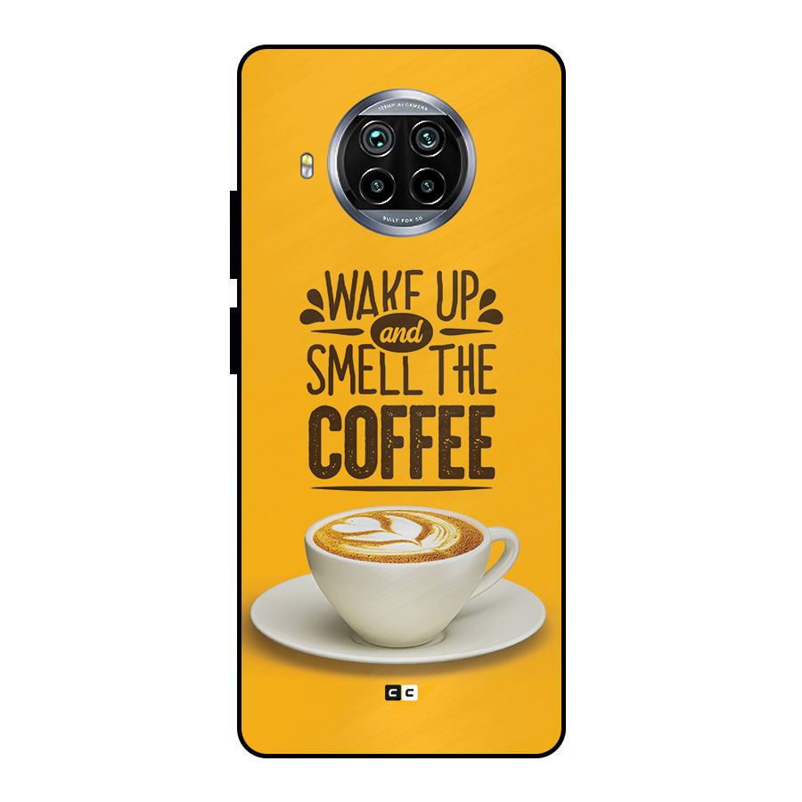 Wake Up Coffee Metal Back Case for Mi 10i