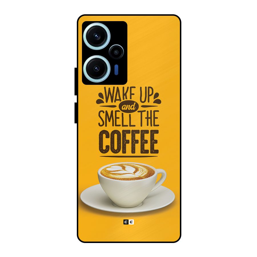 Wake Up Coffee Metal Back Case for Poco F5