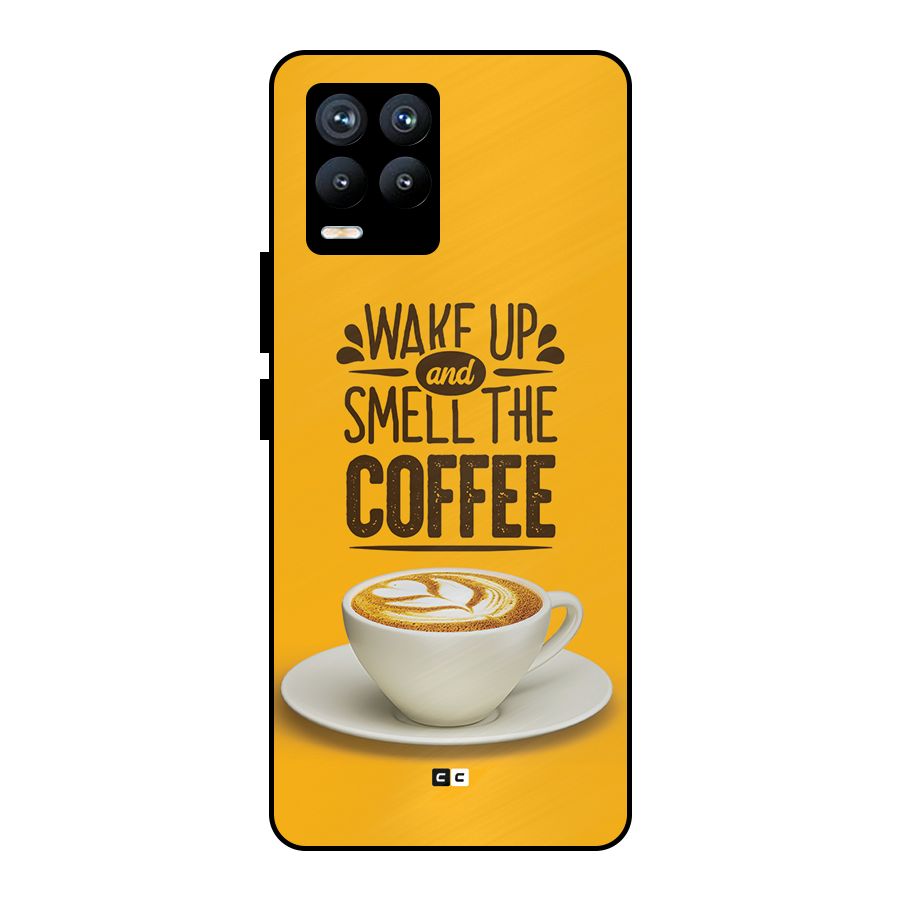 Wake Up Coffee Metal Back Case for Realme 8