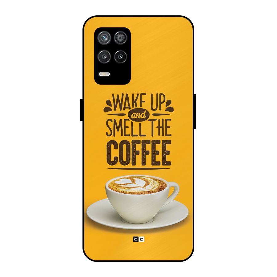 Wake Up Coffee Metal Back Case for Realme 9 5G