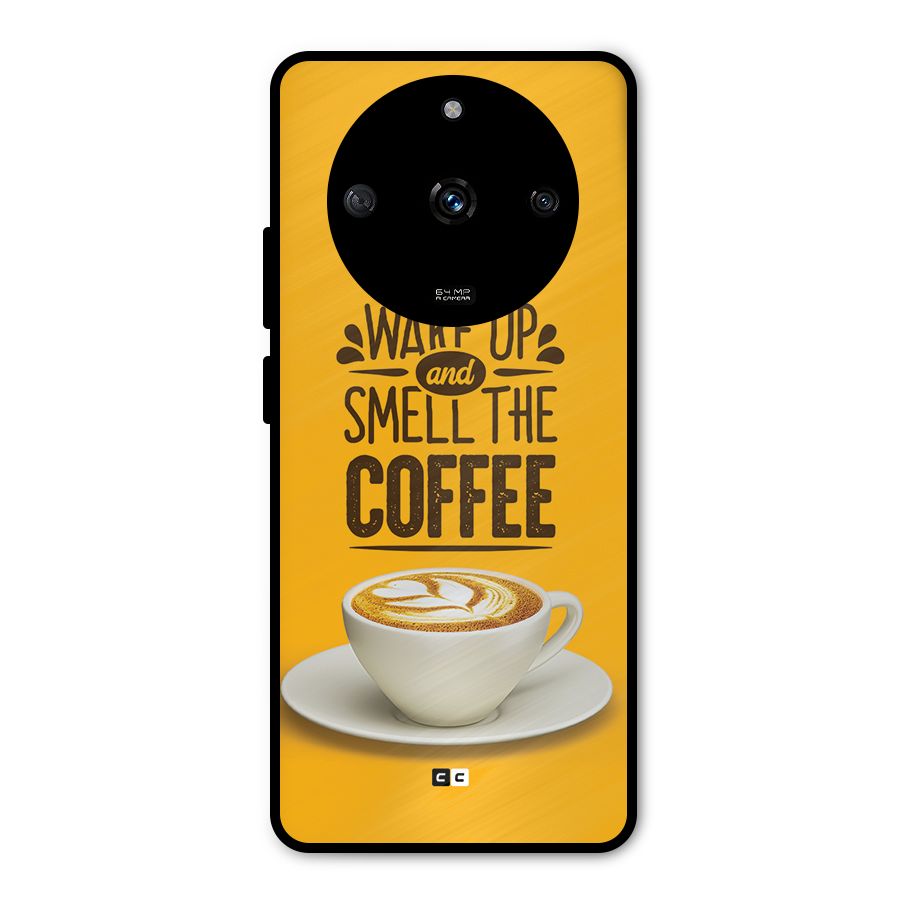 Wake Up Coffee Metal Back Case for Realme Narzo 60 5G