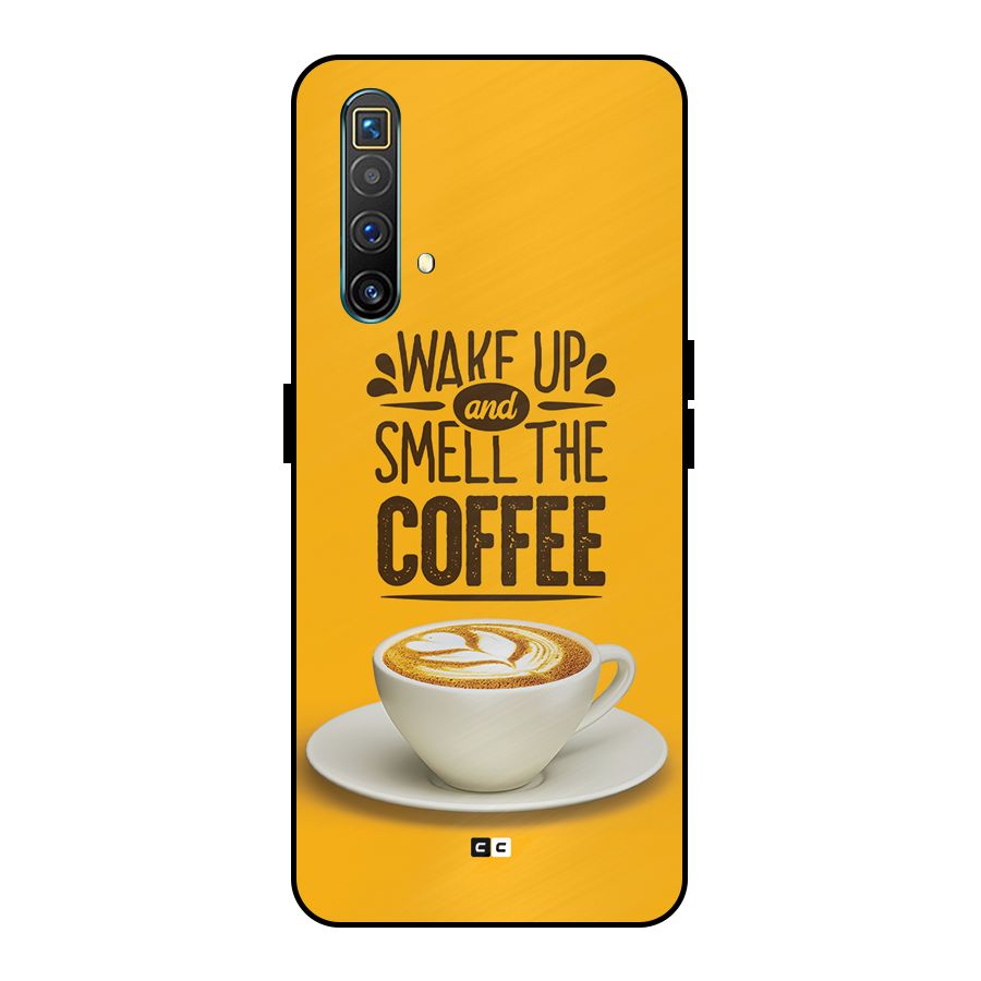 Wake Up Coffee Metal Back Case for Realme X3