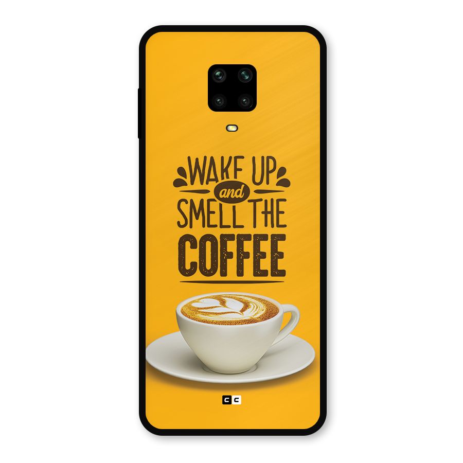Wake Up Coffee Metal Back Case for Redmi Note 10 Lite
