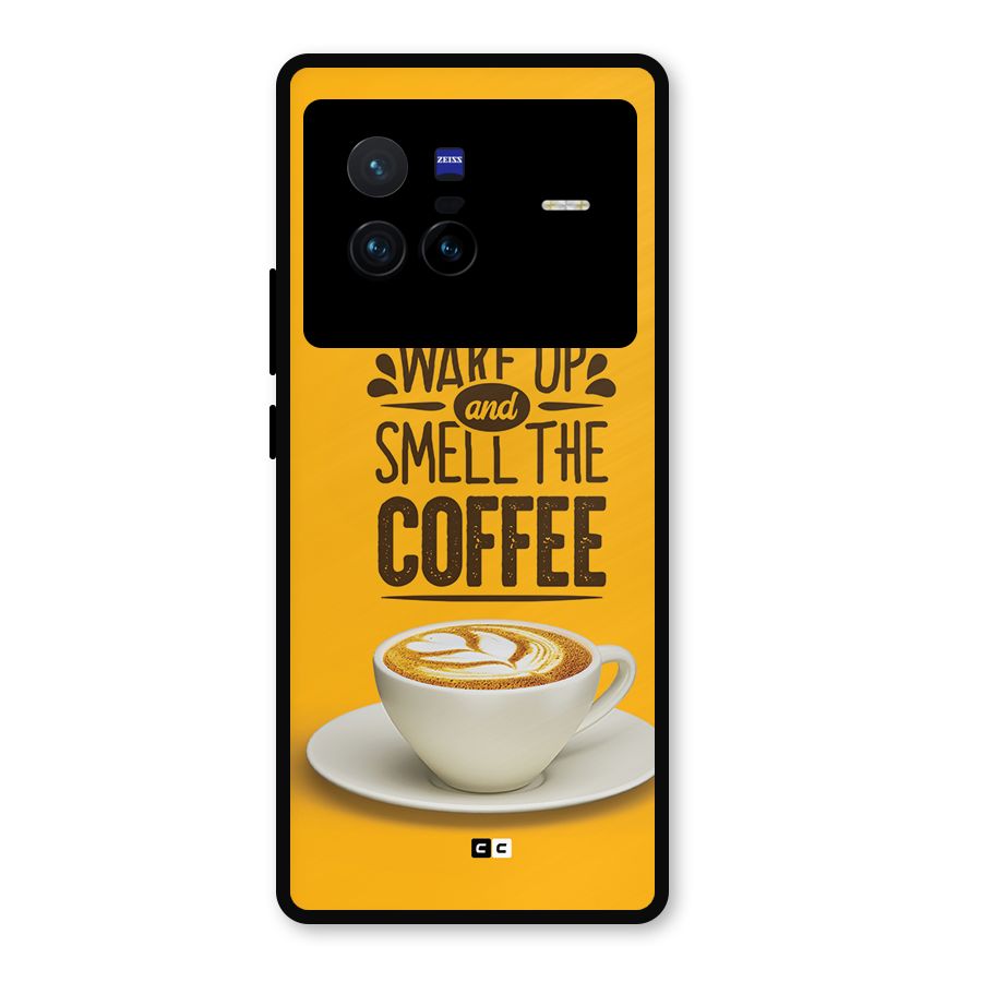 Wake Up Coffee Metal Back Case for Vivo X80