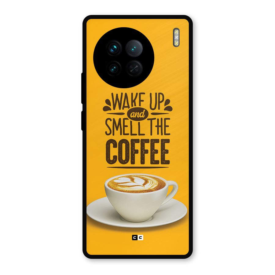 Wake Up Coffee Metal Back Case for Vivo X90