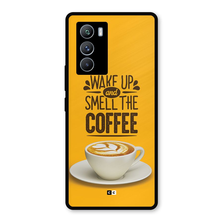 Wake Up Coffee Metal Back Case for iQOO 9 SE