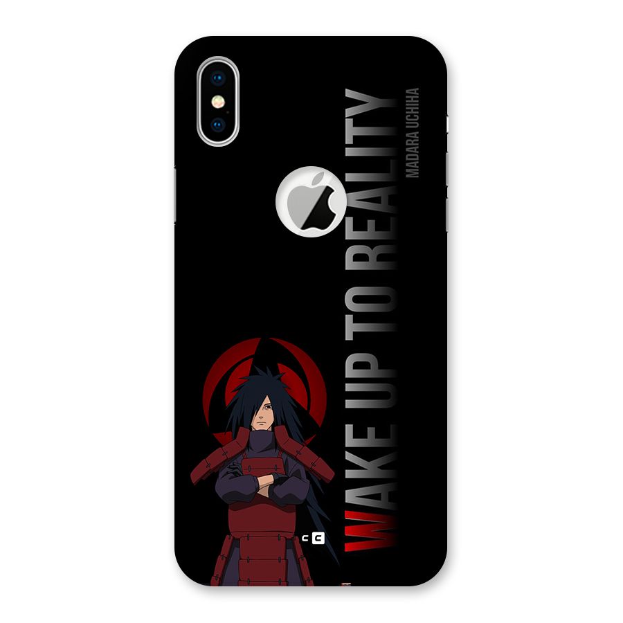 Wake Up Madara Uchiha Back Case for iPhone XS Logo Cut