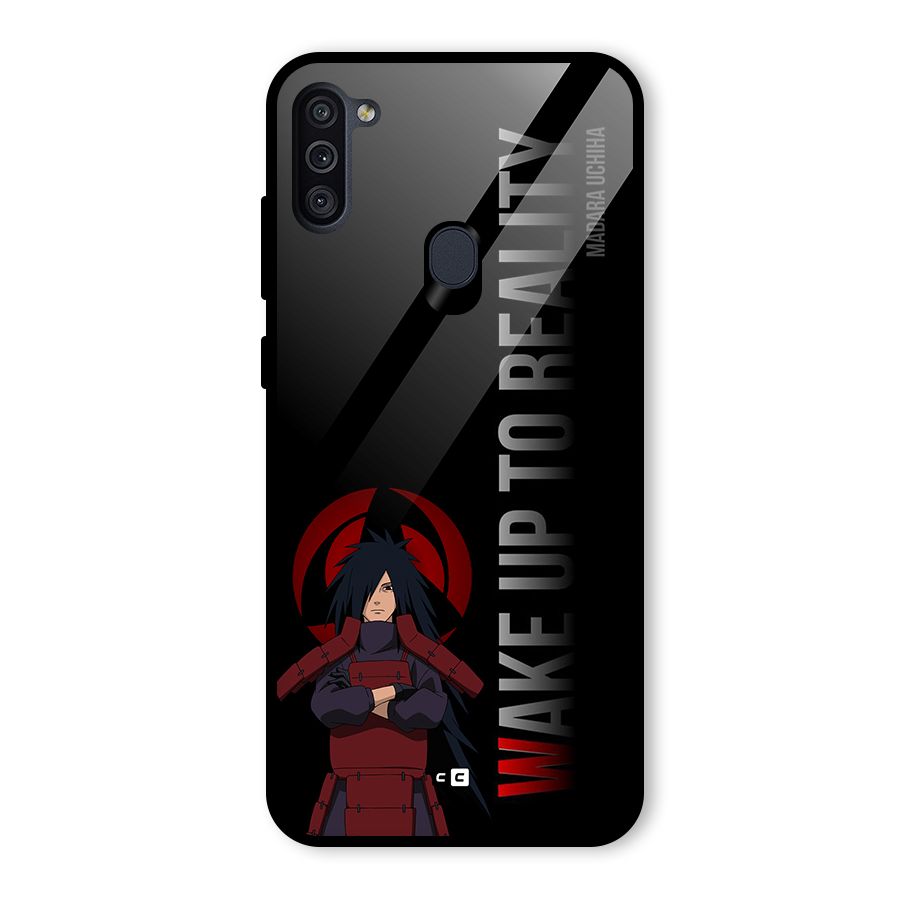 Wake Up Madara Uchiha Glass Back Case for Galaxy M11