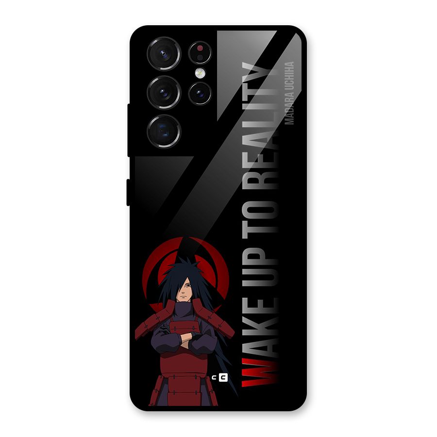 Wake Up Madara Uchiha Glass Back Case for Galaxy S21 Ultra 5G