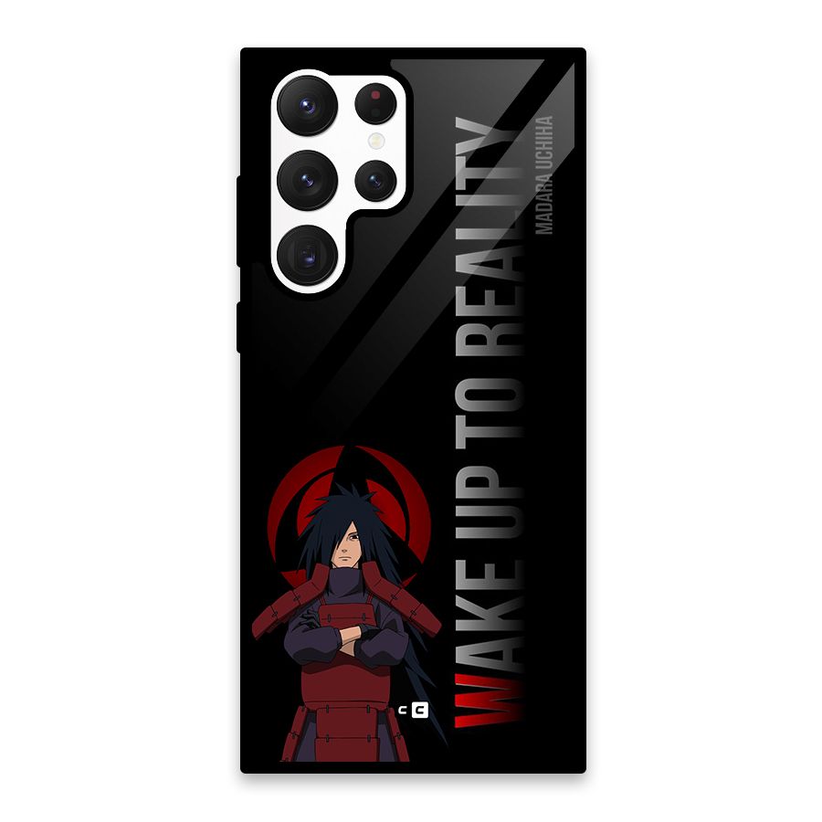 Wake Up Madara Uchiha Glass Back Case for Galaxy S22 Ultra 5G